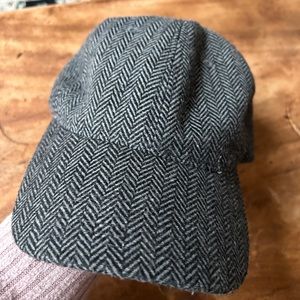NWT Brooks Brothers Gray Herringbone Wool Blend Baseball Cap🌷SALE